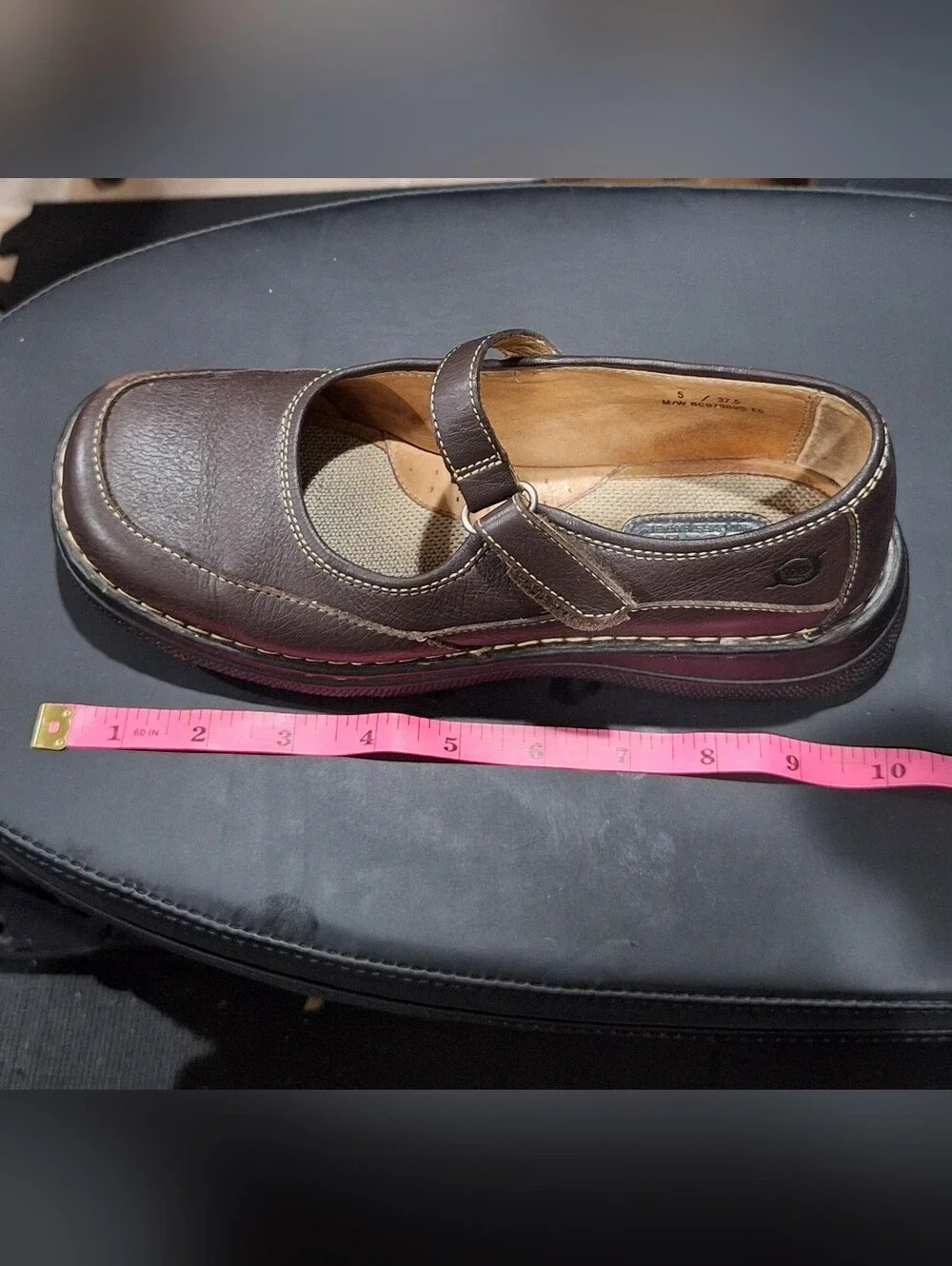 💙Born Brown Leather Mary Jane Comfort Shoes 🤍>>>Size 5 / 37.5 - Picture 7 of 16
